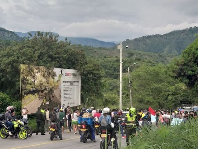 Protesta por comida en Bucaramanga
