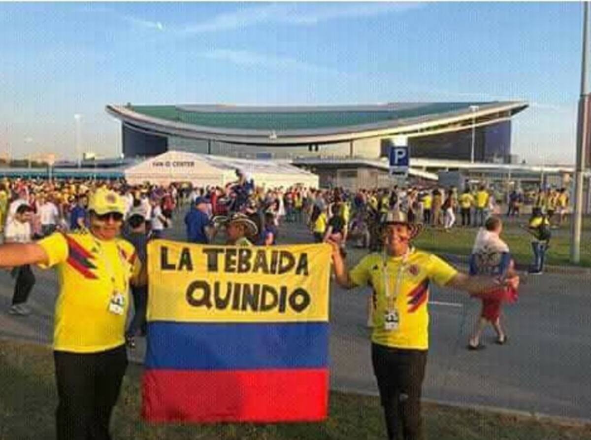 Familiares y amigos de municipios como La Tebaida disfrutando del mundial