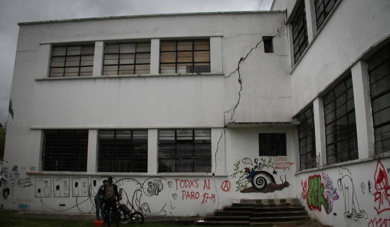 El edificio de Bellas Artes de la Universidad Nacional está en riesgo de colapso por fallas en su infraestructura.