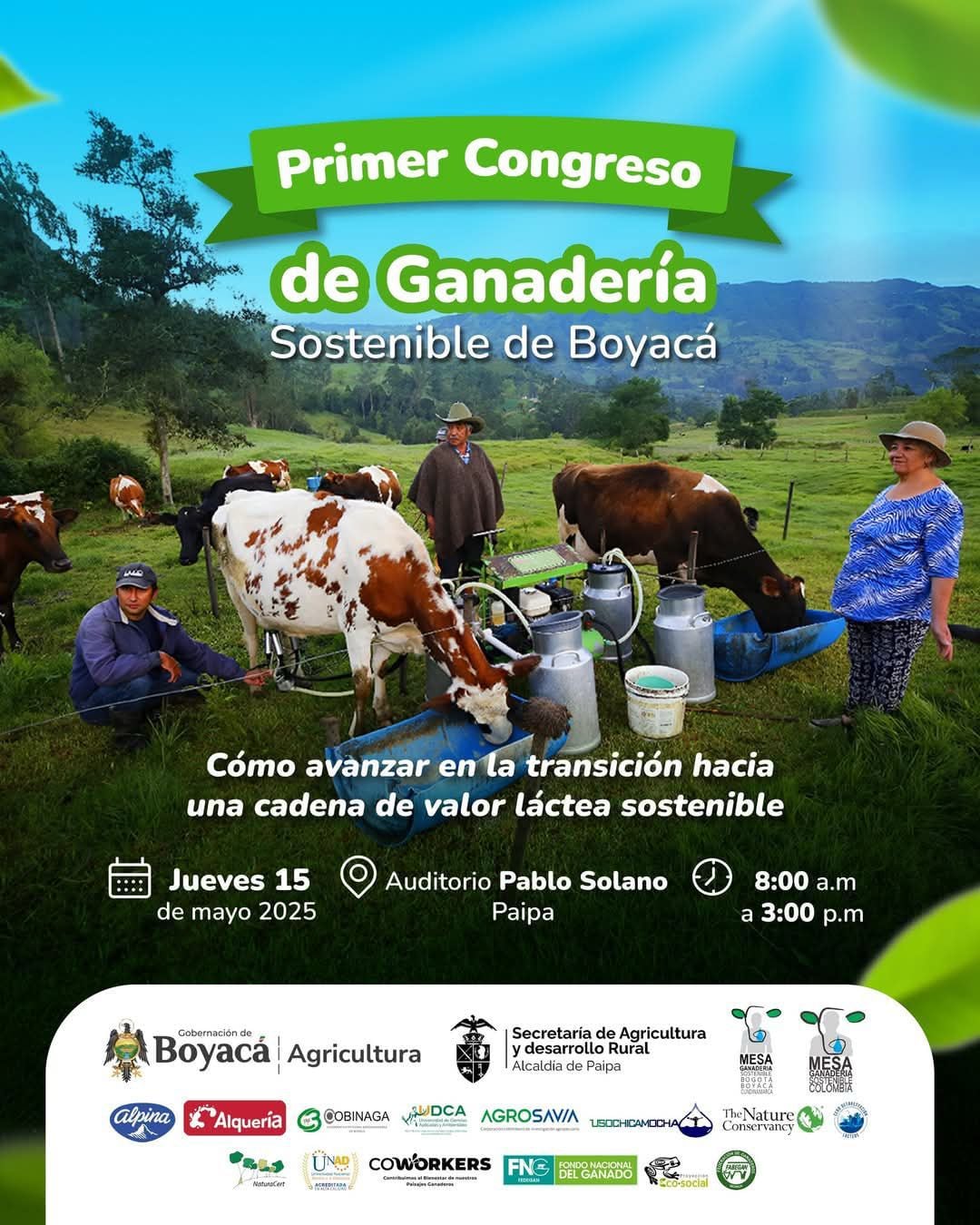 El evento, que se realizará este jueves 15 de mayo en Paipa, reunirá a ganaderos, autoridades, universidades y expertos del centro del país