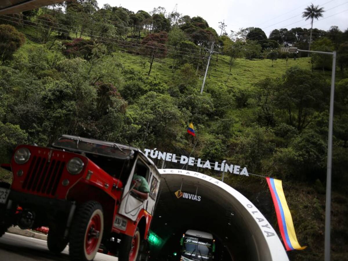 Baja accidentalidad y tiempo de movilización en el Túnel de la Línea