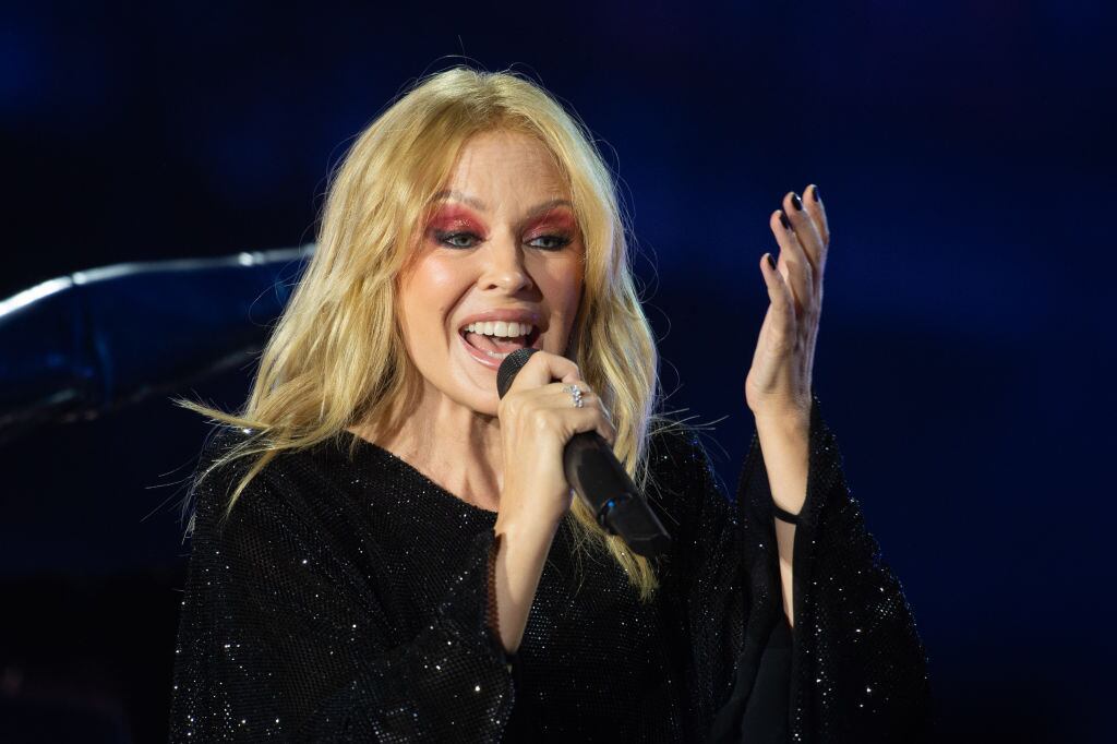 Kylie Minogue . (Photo by Joseph Okpako/WireImage).