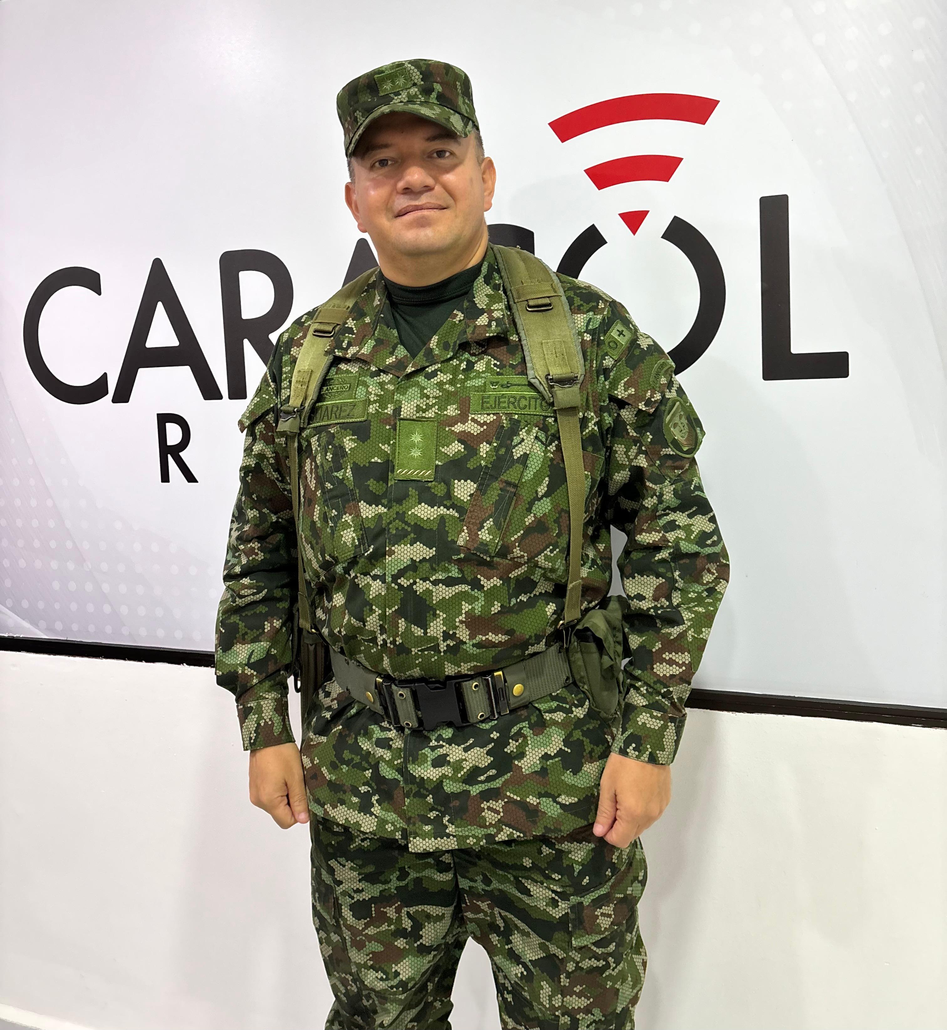 Comandante de la Novena Brigada, brigadier general César Augusto Suárez Giraldo. Foto Caracol Radio Neiva