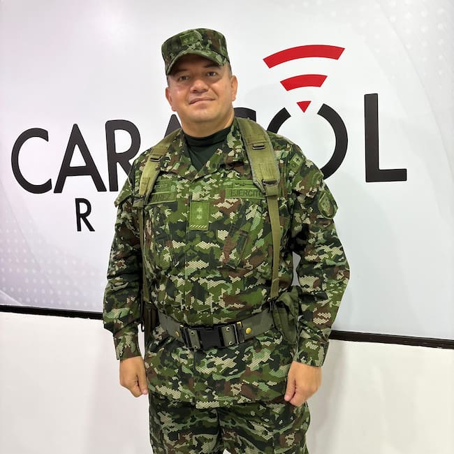 Comandante de la Novena Brigada, brigadier general César Augusto Suárez Giraldo. Foto Caracol Radio Neiva