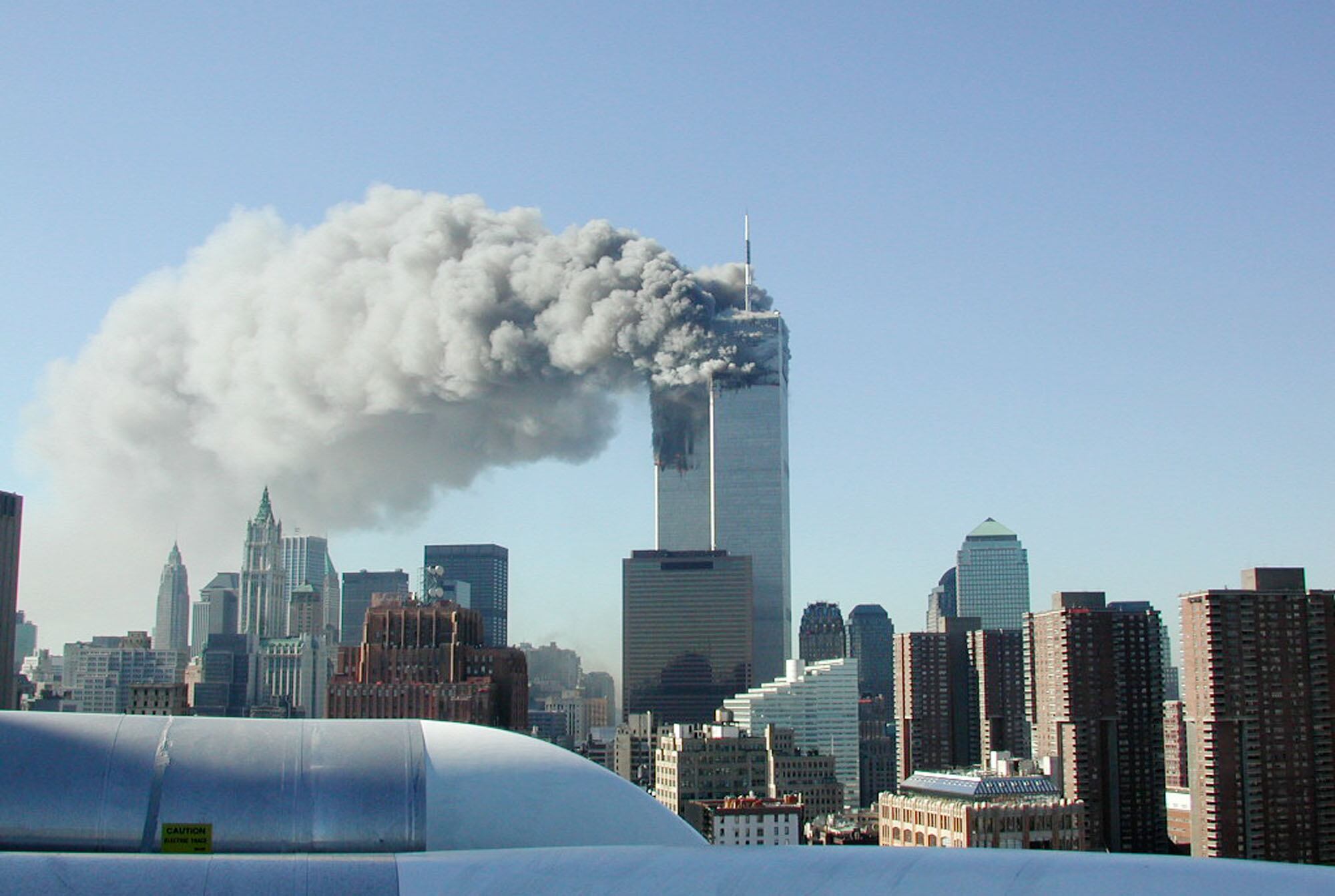Atentado a las Torres Gemelas del World Trade Center el 11 de septiembre de 2001 en Nueva York. Foto: Fabina Sbina / Hugh Zareasky / Getty Images