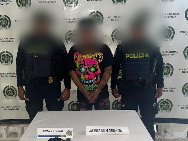 Alias 'el Pinki', capturado. // Policía de Bolívar