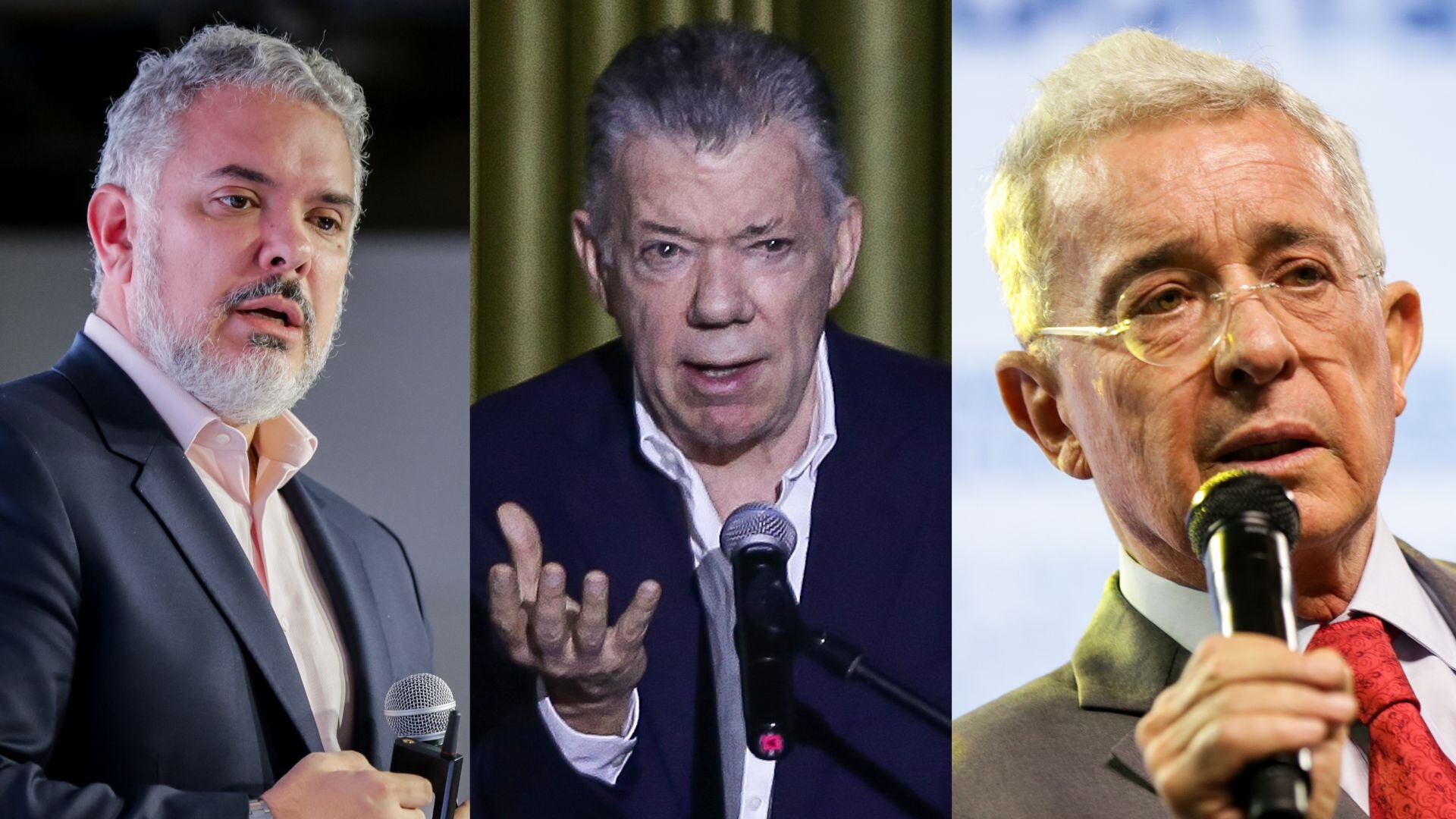 Iván Duque, Juan Manuel Santos y Álvaro Uribe / Colprensa