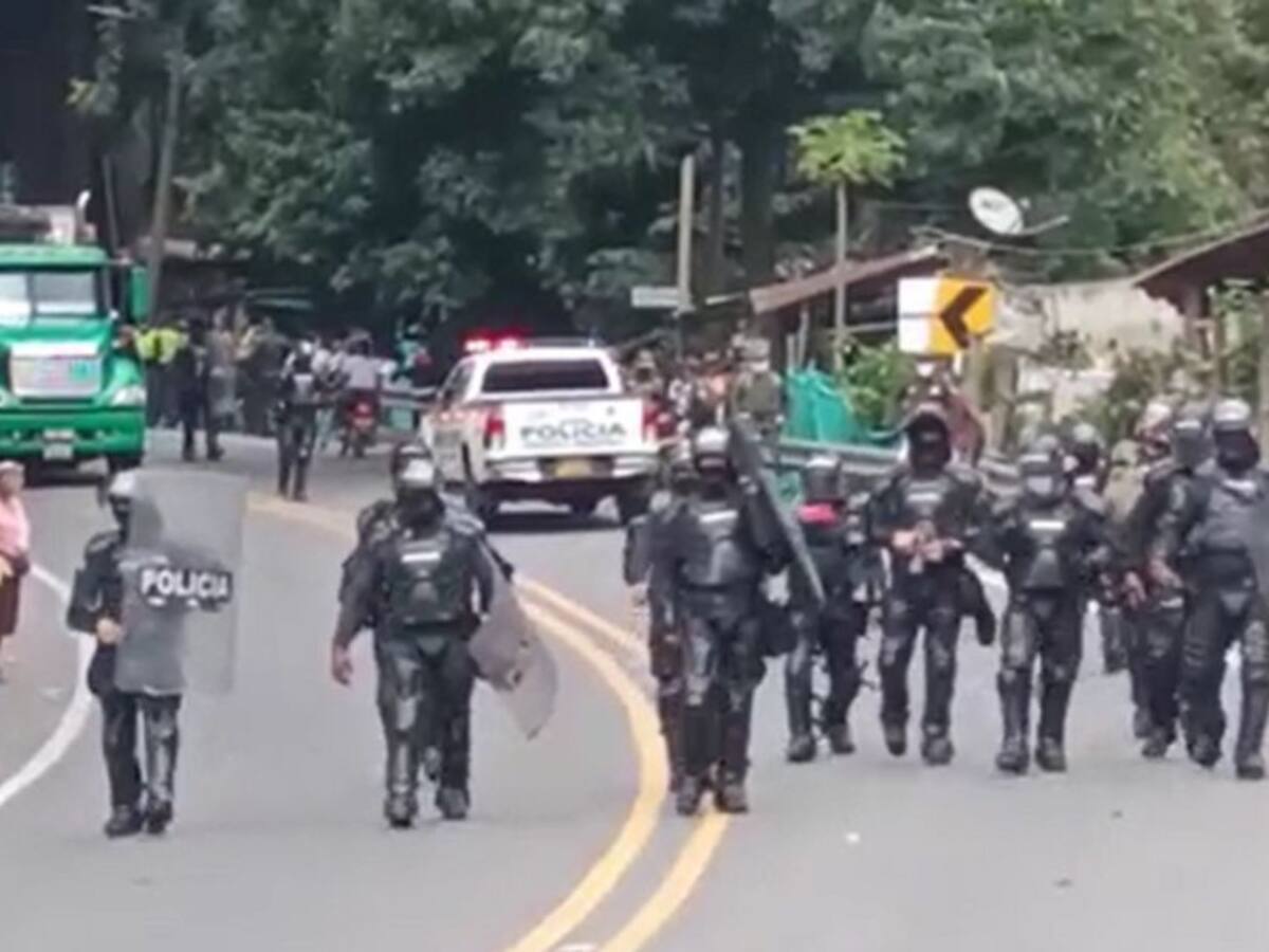 Lanzan S.O.S en Guachaca tras intervención del Esmad durante protestas