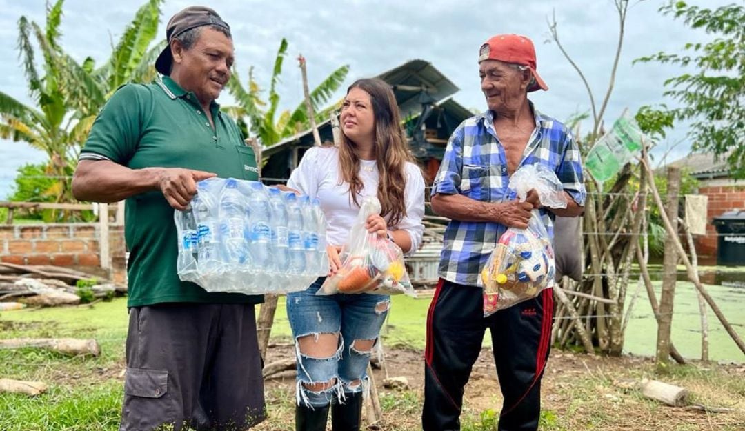 Ayudas damnificados en Bolívar
