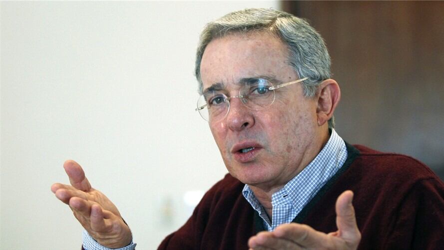 Álvaro Uribe Vélez, senador colombiano.. Foto: Associated Press - AP