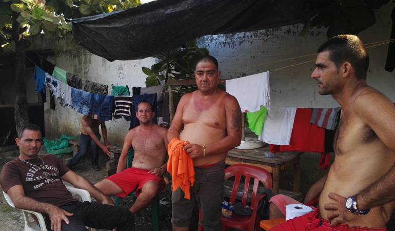 Ellos son cuatro de los siete hombres que emprendieron el viaje fallido.