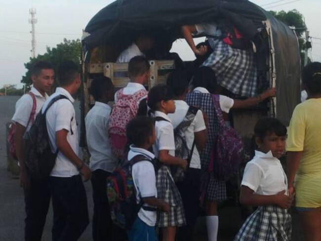 Niños de Paraguachón piden bus para ir al colegio