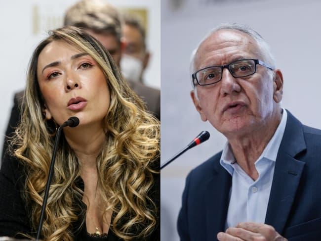 Katherine Miranda y Guillermo Alfonso Jaramillo. Fotos: (Colprensa - Catalina Olaya) / (Colprensa - Camila Diaz)