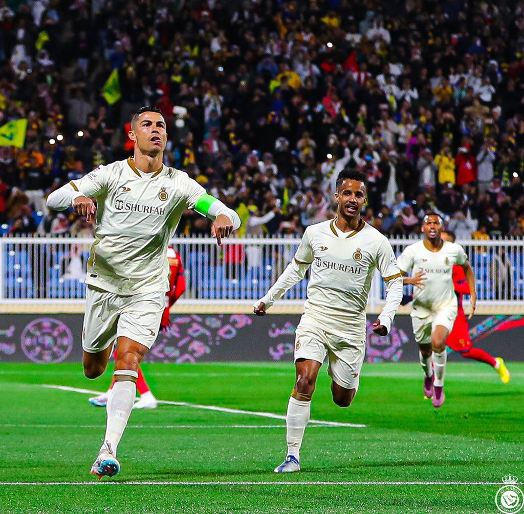 Cristiano Ronaldo marcó un triplente con Al-Nassr / @AlNassrFC