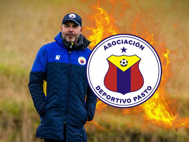 Jonathan Risueño, entrenador del Deportivo Pasto, tuvo un fuerte cruce con los periodistas en rueda de prensa / @DeporPasto