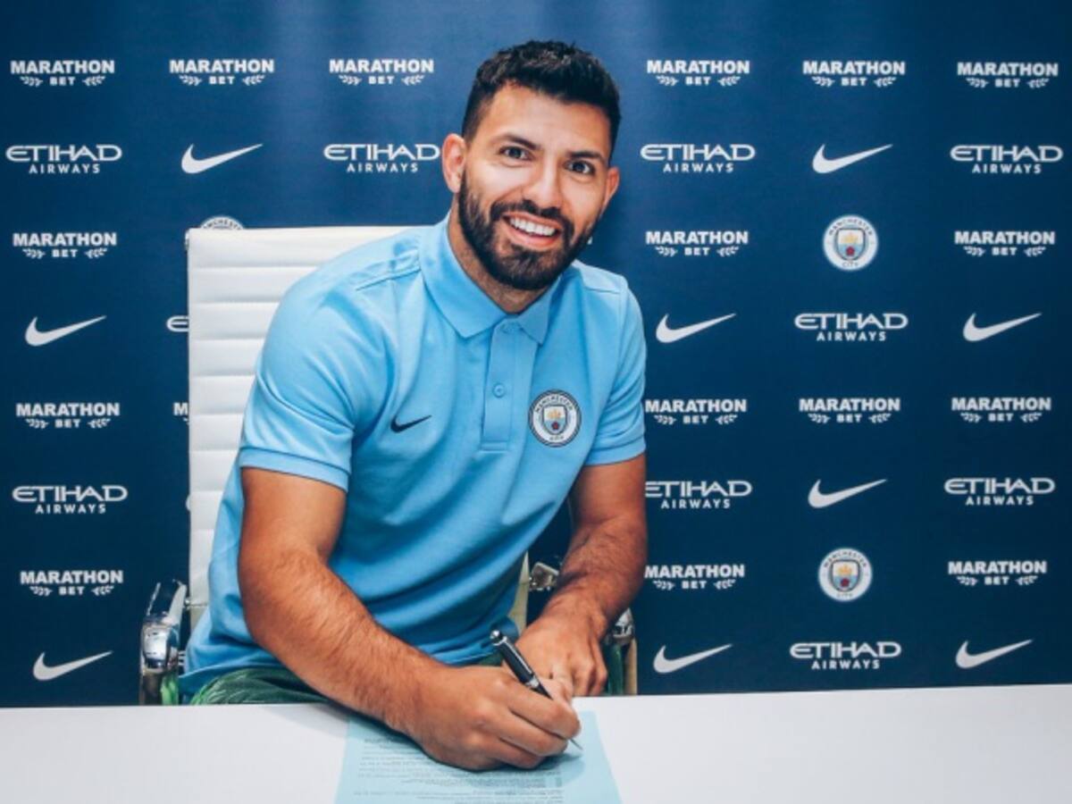 El 'Kun' Agüero renovó con el Manchester City hasta el 2021