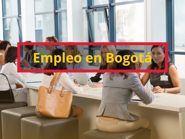 De fondo: Imagen ilustrativa de una feria de empleo, en donde varias personas están siendo entrevistadas (Cortesía: Getty Images)