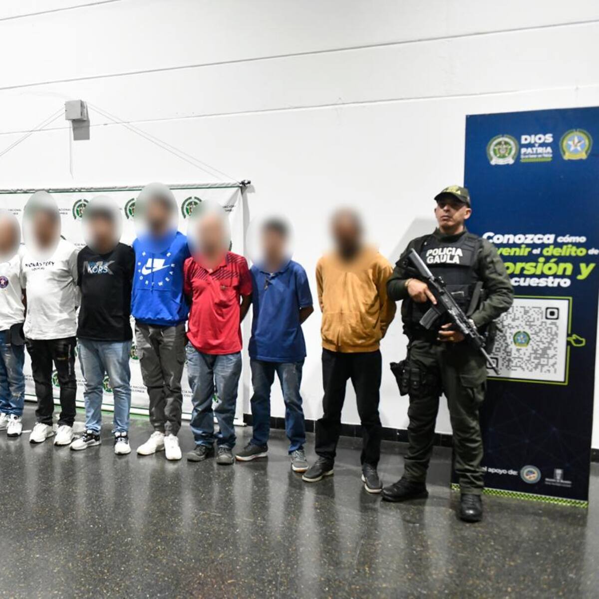 Capturaron 12 integrantes de una banda dedicada a la extorsión y el secuestro en Medellín