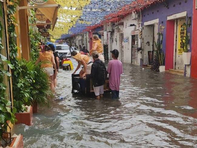 Alcaldía de Cartagena adelanta labores de mitigación ante fuertes lluvias