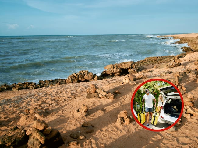 Punta Gallinas, La Guajira y familia empacando maletas en un vehículo (Fotos vía Getty Images)