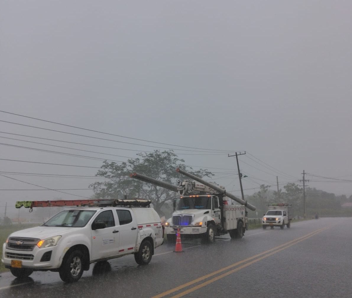 Fuertes lluvias en Córdoba. Foto: prensa Afinia.