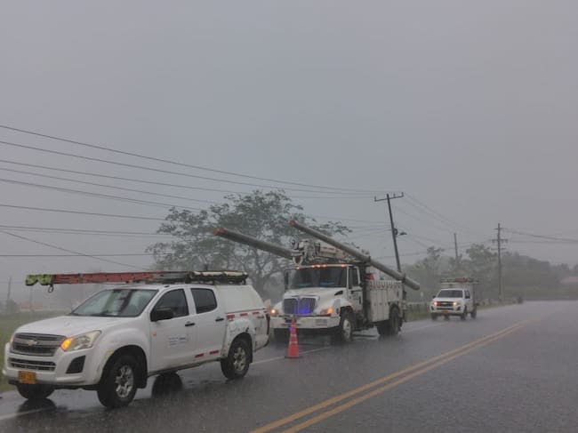 Fuertes lluvias en Córdoba. Foto: prensa Afinia.
