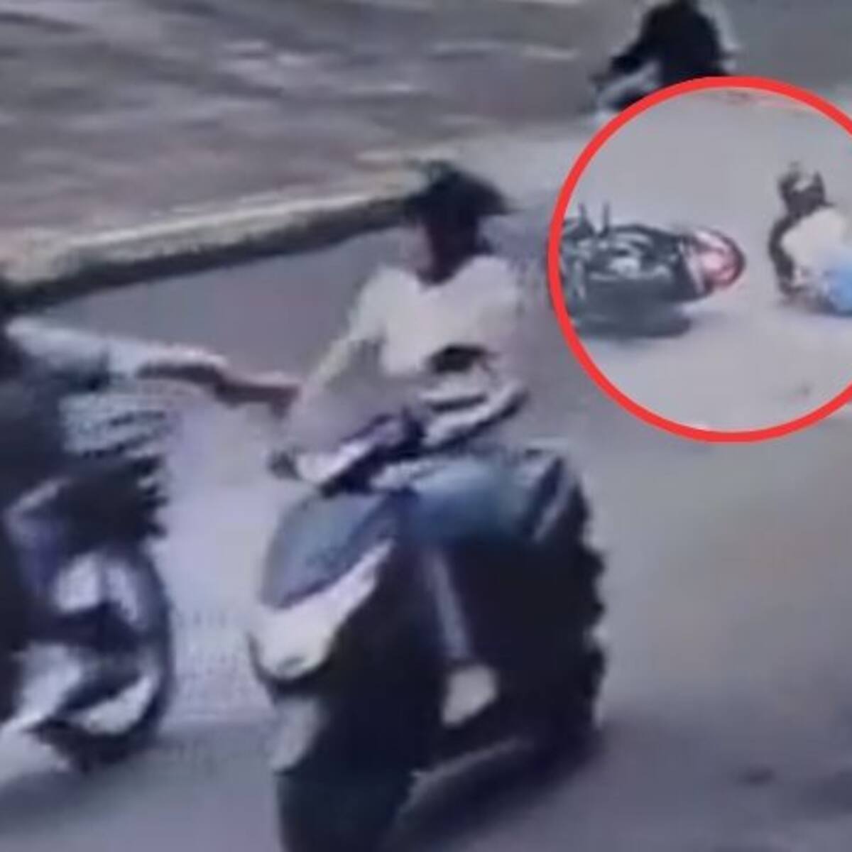 Impactante: mujer fue arrastrada por ladrón en medio de robo en Bucaramanga