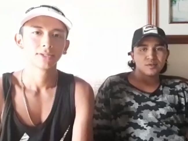 Dos de los caldenses liberados en Antioquia.