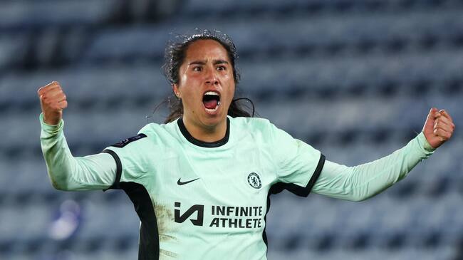 Mayra Ramírez marcó en la victoria del Chelsea. (Photo by Morgan Harlow/Getty Images)