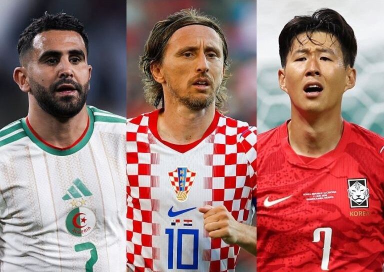 Ryad Mahrez, Luka Modric y Son Heung-Min / Composición: Caracol Radio