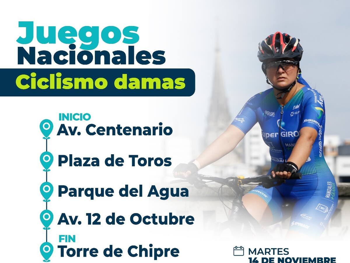 Conozca sobre cierres viales para este martes en el marco de los Juegos Nacionales