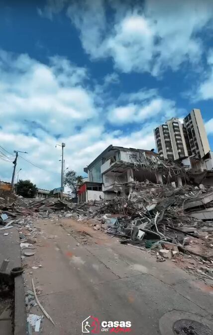 Afectaciones por el terremoto en Manizales. Foto: pantallazo Casas del alma.