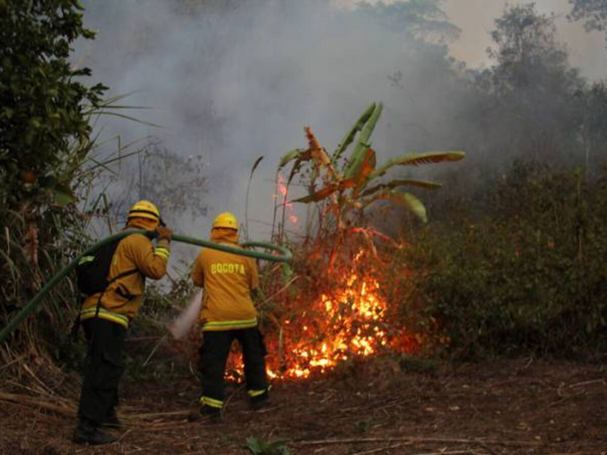 El 80% de los municipios de Cundinamarca están en alerta roja por incendios