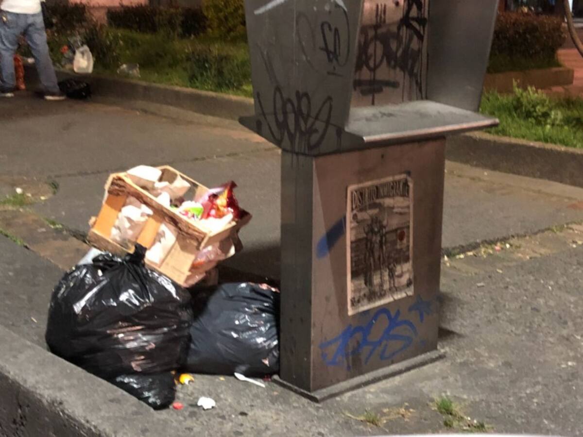 Basura en calles de Bogotá