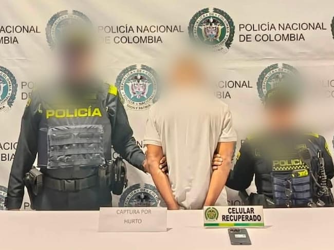 Capturado por hurto. // Policía de Bolívar