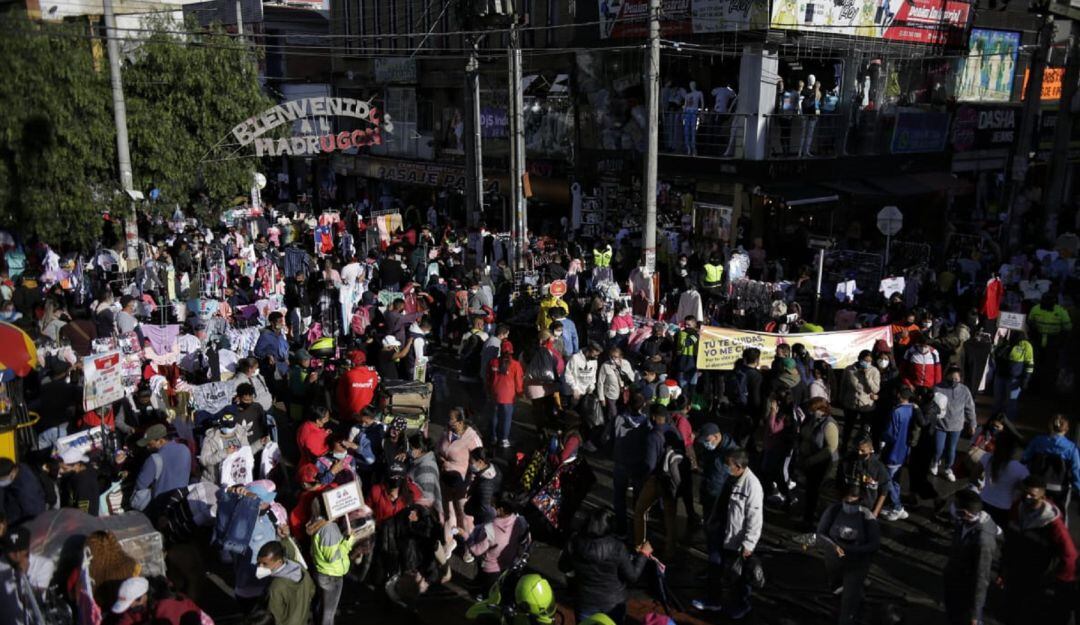 Aglomeraciones en San victorino