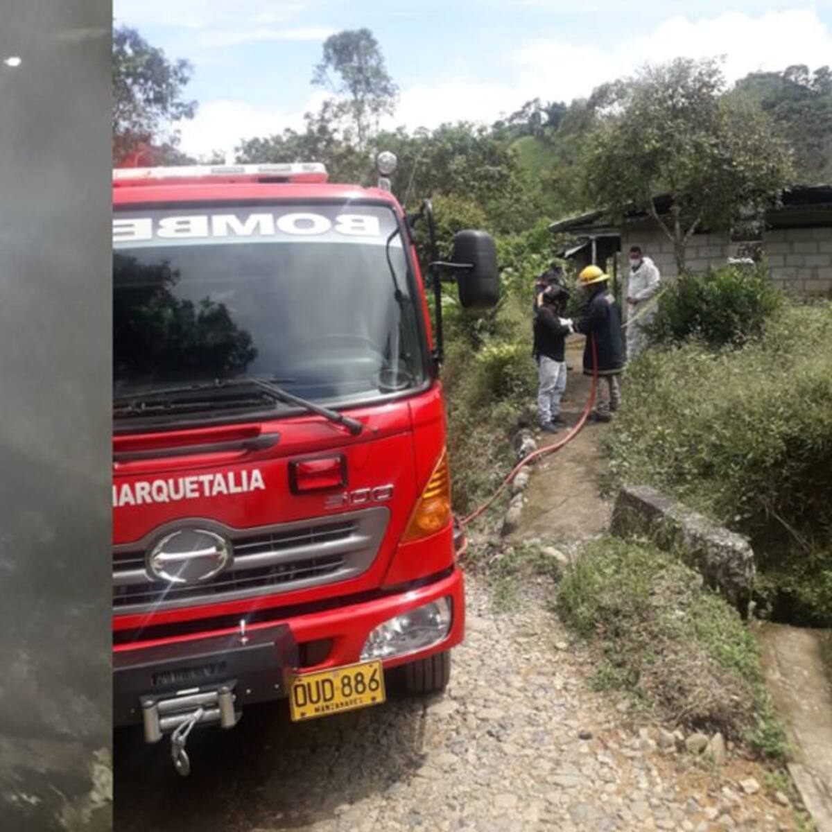 Encuentran una persona muerta al parecer por un incendio en Marquetalia