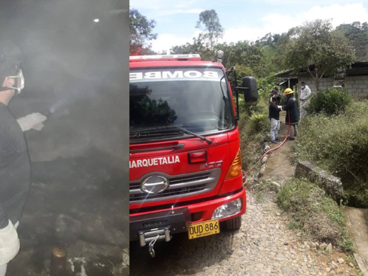 Encuentran una persona muerta al parecer por un incendio en Marquetalia