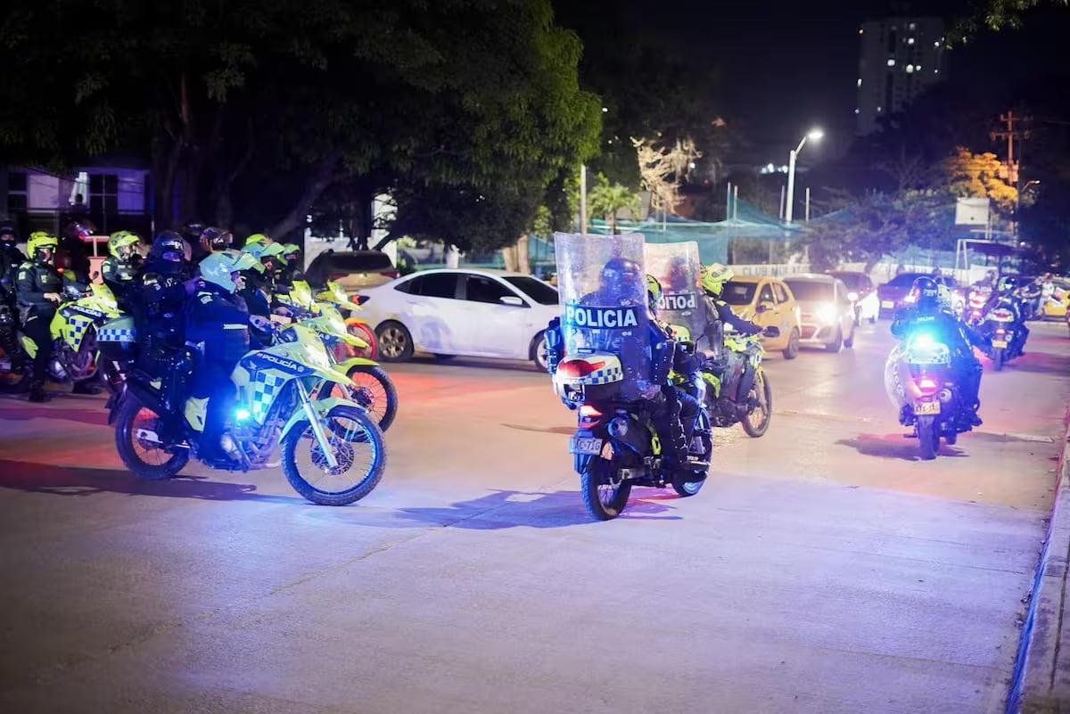 Patrullajes de la Policía Metropolitana de Cartagena. // Alcaldía de Cartagena