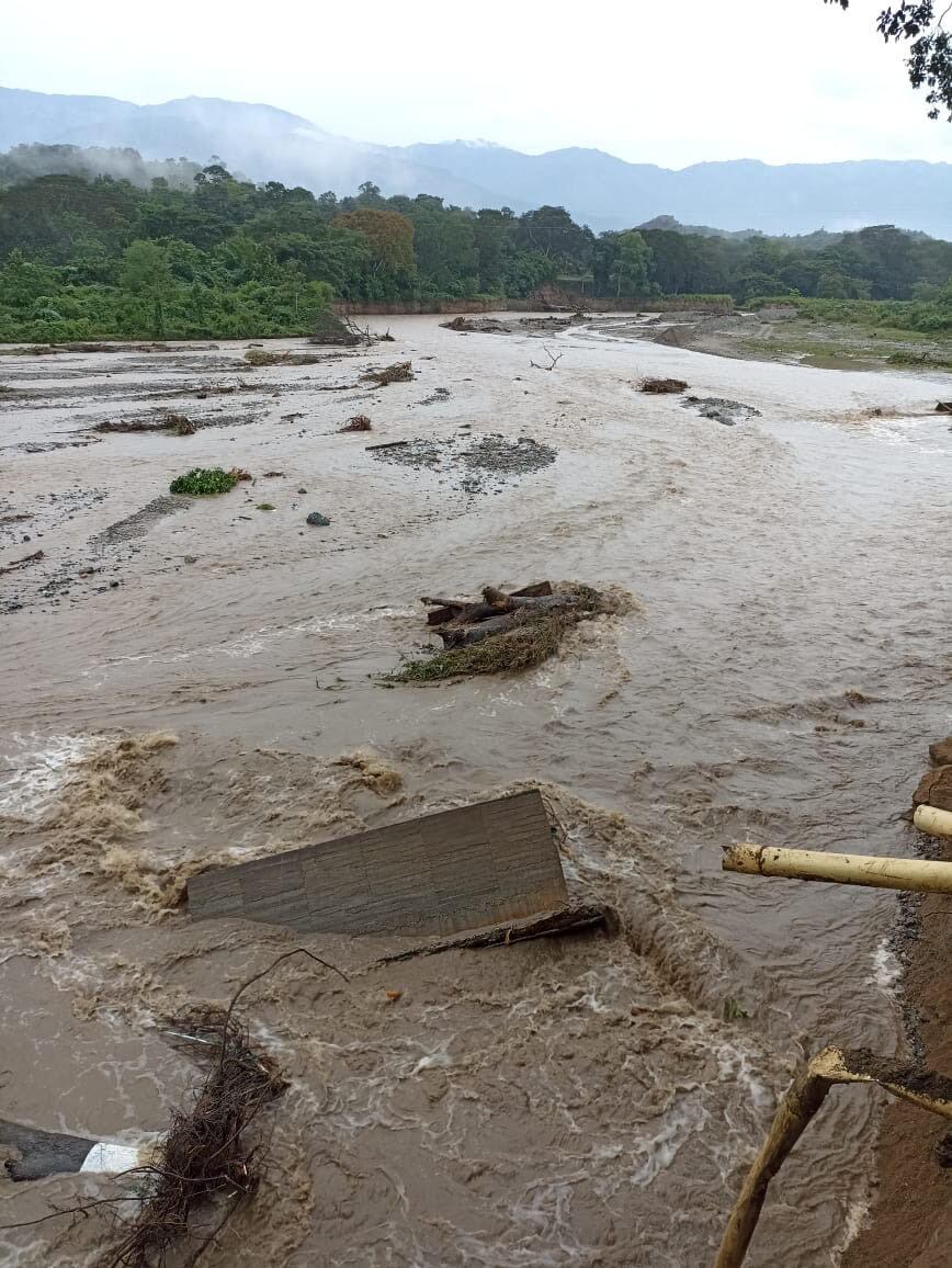Afectaciones por las lluvias en Antioquia. Cortesía: Dagran.