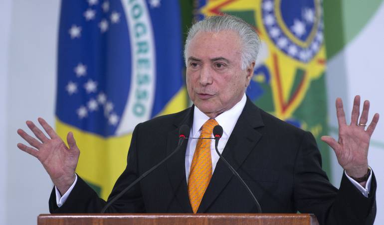 El presidente de Brasil, Michel Temer