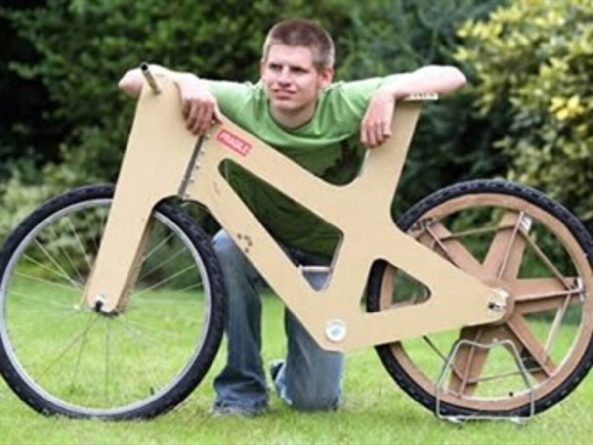 La bicicleta de cartón, el último grito en transporte ecológico