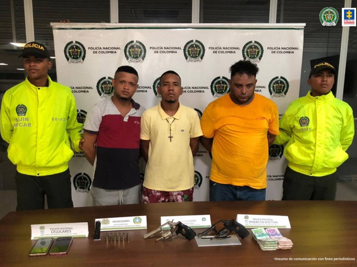 Judicializadas ocho personas por almacenar armas para hechos delictivos en Cartagena