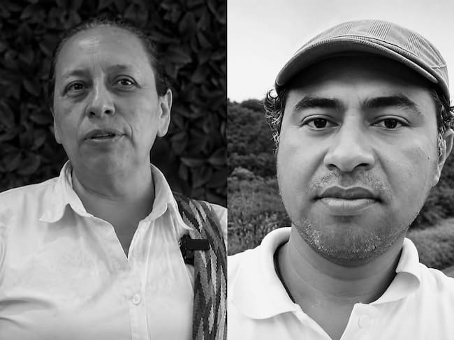 María Ovidia Palechor y James Flor, ldieres sociales asesinados en Cajibío, Cauca. Crédito: Suministrada.