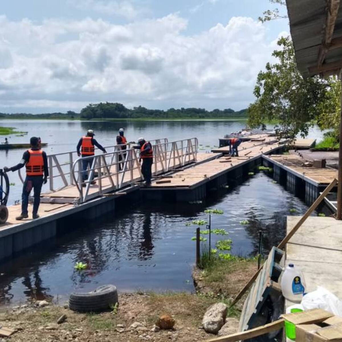Listo el Muelle Flotante de la Ciénega de Palagua en Puerto Boyacá
