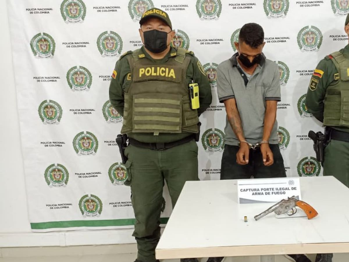 Capturaron a un celador con un arma de fuego en las calles de Arjona