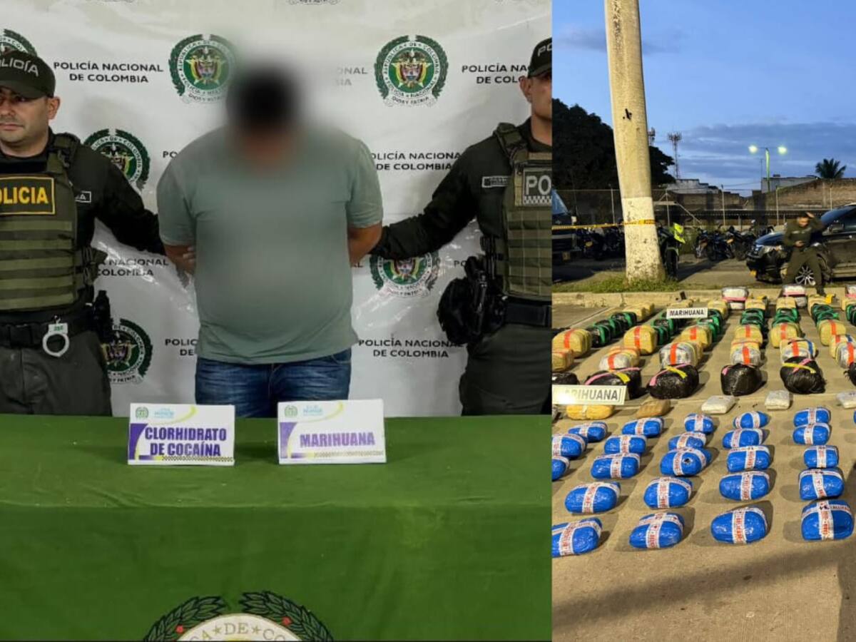 Capturan a un hombre tras persecución y decomisan 626 kilos de droga en Palmira