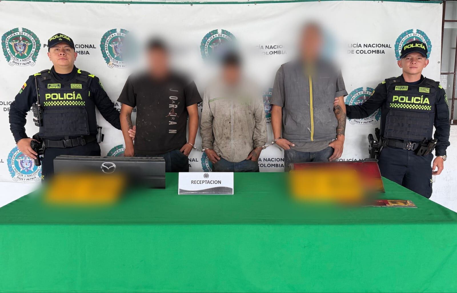 Capturados tres hombres por robo de vehículos