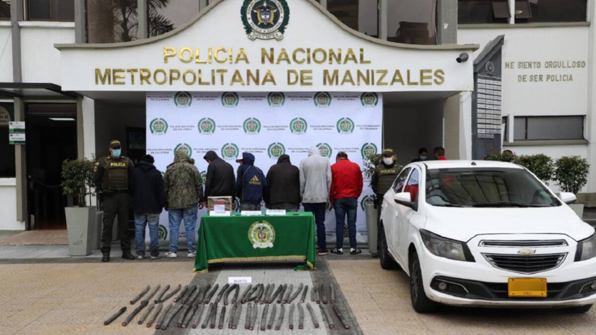 Detenidos por presunto robo de cable en el barrio El Carmen de Manizales