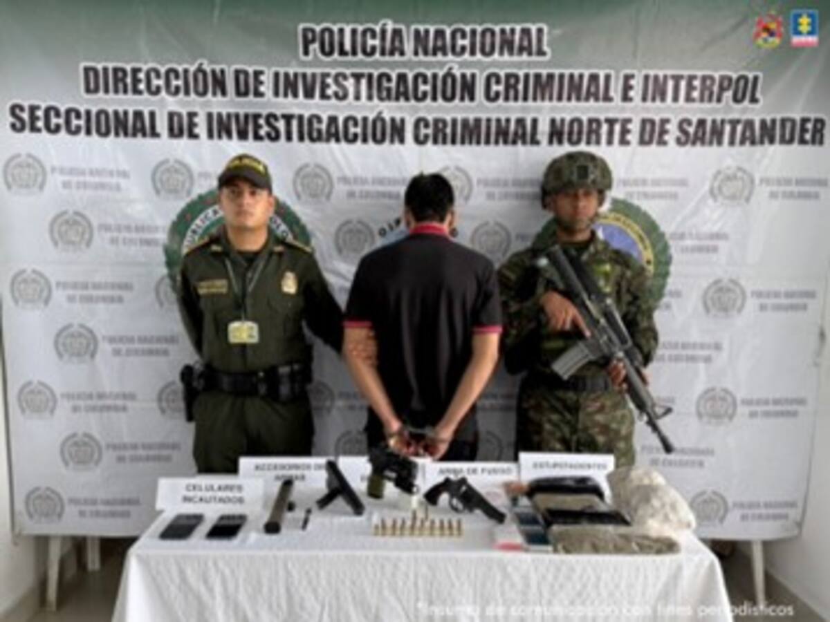 Judicializan a presunto responsable de tráfico de armas y estupefacientes en zona de frontera